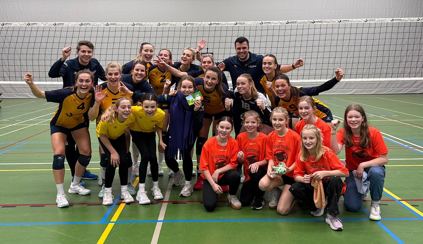 Spannende derby in sporthal de Schalm