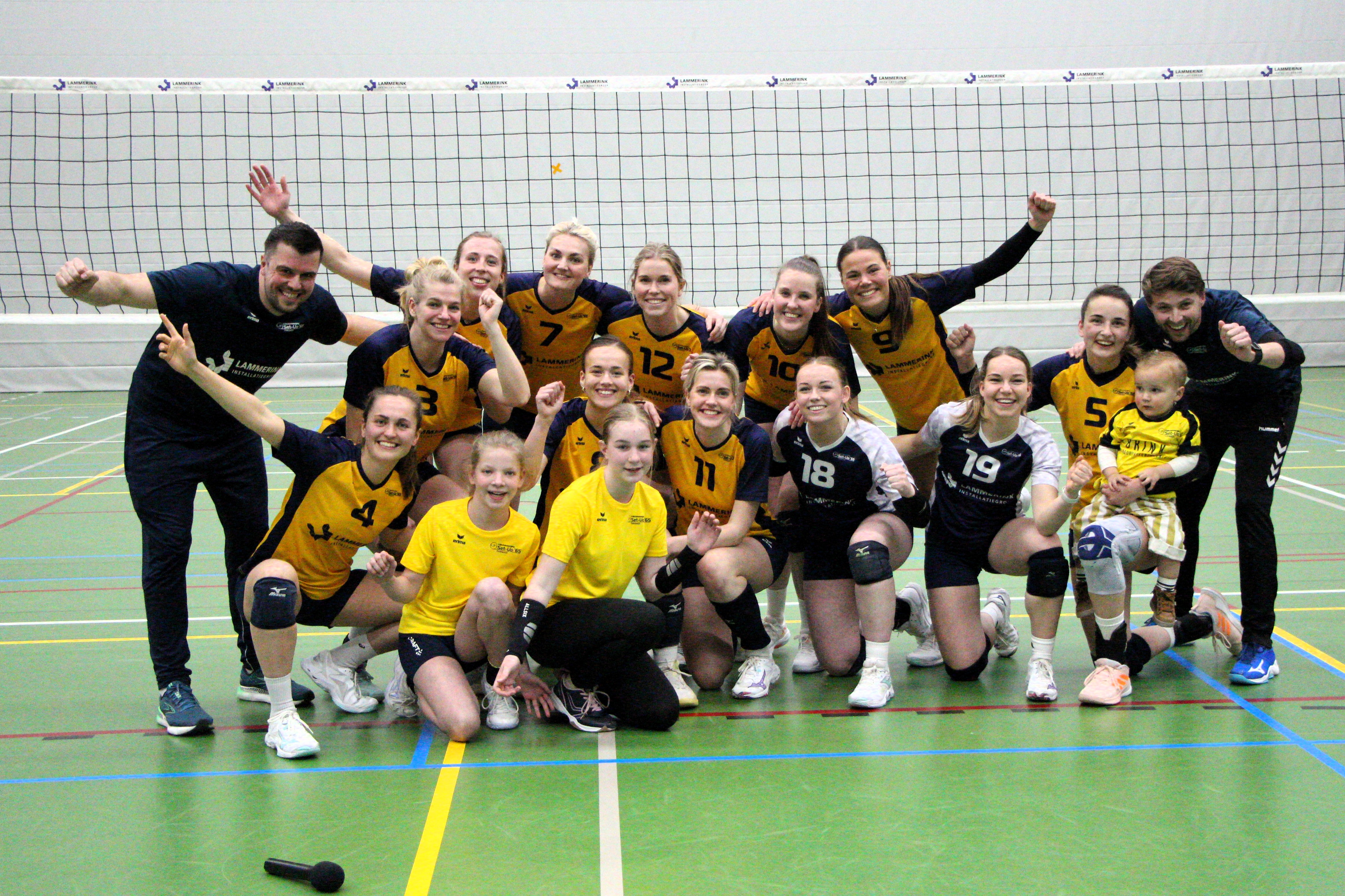 Vijftal neemt afscheid van dames 1 Lammerink Set-Up ‘65