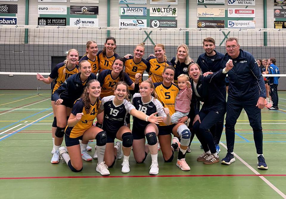 Lammerink Set-Up ’65 dames 1 komt goed uit het bekertoernooi